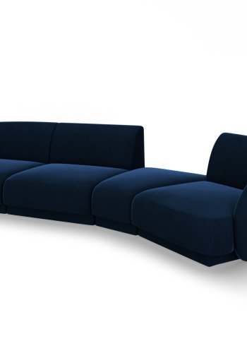 MICADONI  Velvet Right Modular Sofa, 