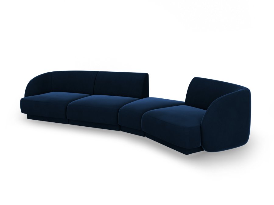 MICADONI  Velvet Right Modular Sofa, 