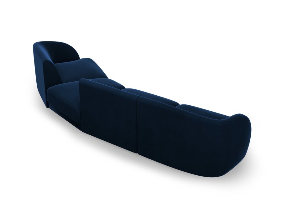 MICADONI  Velvet Right Modular Sofa, 