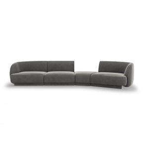 MICADONI  Velvet Right Modular Sofa, 