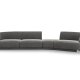 MICADONI  Velvet Right Modular Sofa, 