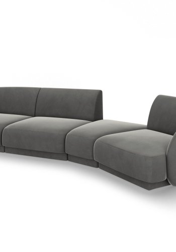 MICADONI  Velvet Right Modular Sofa, 