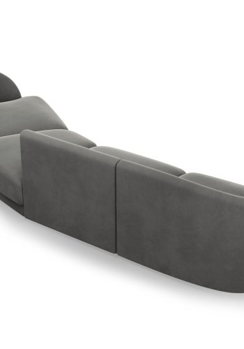 MICADONI  Velvet Right Modular Sofa, 