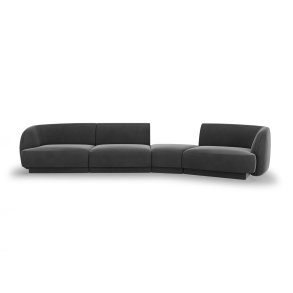 MICADONI  Velvet Right Modular Sofa, 