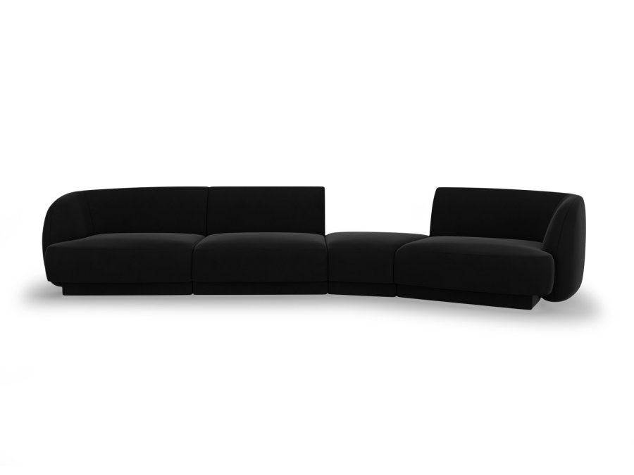 MICADONI  Velvet Right Modular Sofa, 