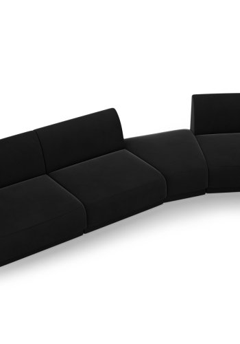 MICADONI  Velvet Right Modular Sofa, 