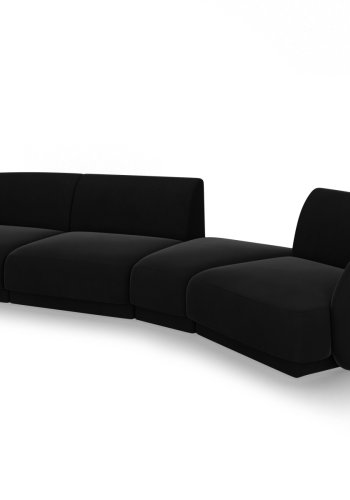 MICADONI  Velvet Right Modular Sofa, 