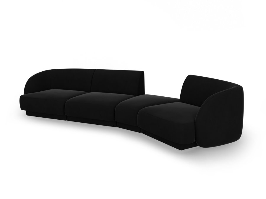 MICADONI  Velvet Right Modular Sofa, 