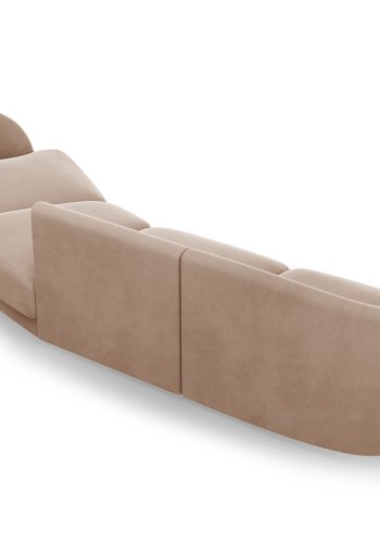 MICADONI  Velvet Right Modular Sofa, 