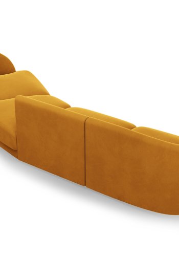 MICADONI  Velvet Right Modular Sofa, 