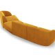 MICADONI  Velvet Right Modular Sofa, 