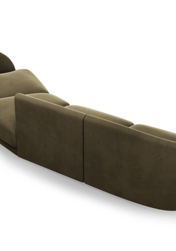 MICADONI  Velvet Right Modular Sofa, 