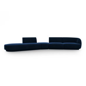 MICADONI  Velvet Left Modular Sofa, 