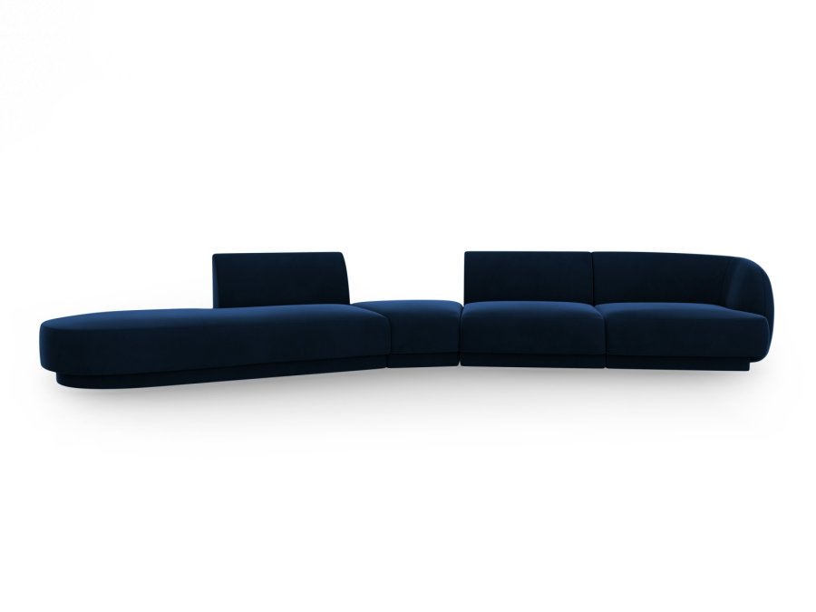 MICADONI  Velvet Left Modular Sofa, 