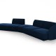 MICADONI  Velvet Left Modular Sofa, 