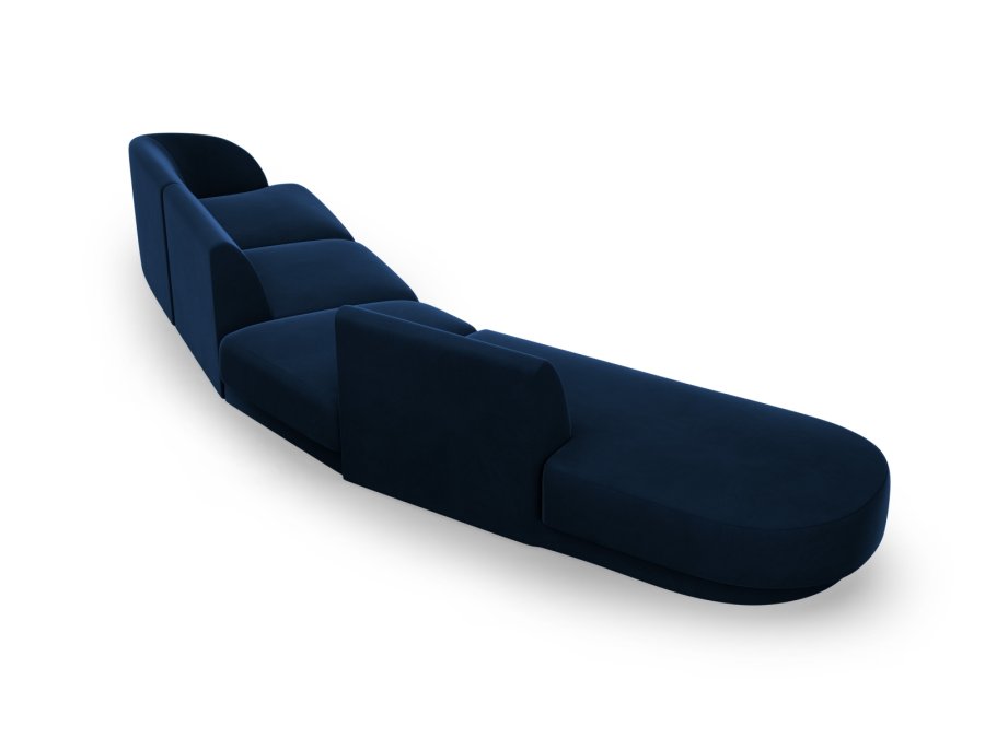 MICADONI  Velvet Left Modular Sofa, 