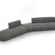 MICADONI  Velvet Left Modular Sofa, 