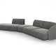 MICADONI  Velvet Left Modular Sofa, 