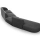MICADONI  Velvet Left Modular Sofa, 