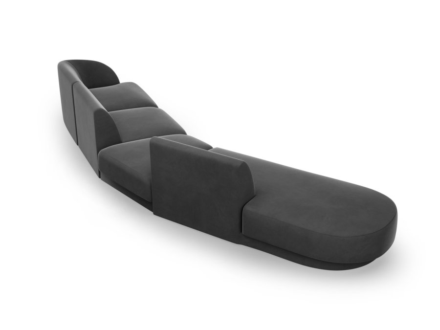 MICADONI  Velvet Left Modular Sofa, 