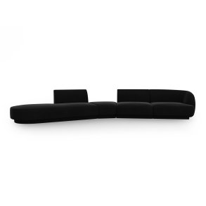 MICADONI  Velvet Left Modular Sofa, 