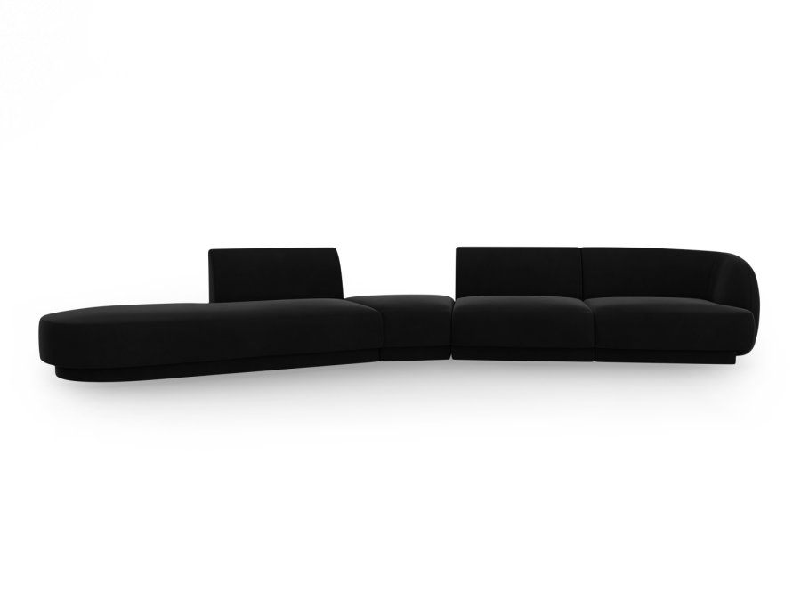 MICADONI  Velvet Left Modular Sofa, 