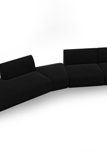 MICADONI  Velvet Left Modular Sofa, 