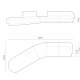 MICADONI  Velvet Left Modular Sofa, 
