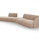 MICADONI  Velvet Left Modular Sofa, 