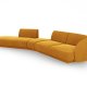 MICADONI  Velvet Left Modular Sofa, 