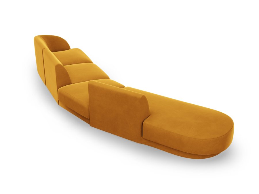 MICADONI  Velvet Left Modular Sofa, 