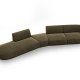 MICADONI  Velvet Left Modular Sofa, 