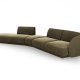 MICADONI  Velvet Left Modular Sofa, 