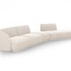 MICADONI  Velvet Right Modular Sofa, 