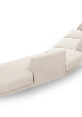 MICADONI  Velvet Right Modular Sofa, 