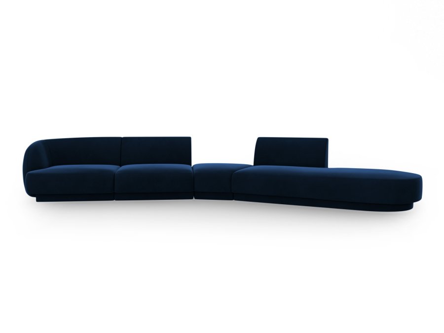 MICADONI  Velvet Right Modular Sofa, 