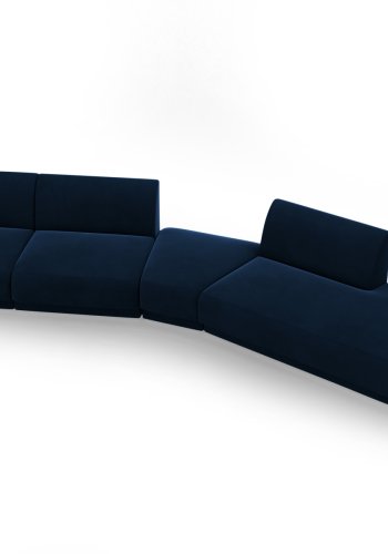 MICADONI  Velvet Right Modular Sofa, 