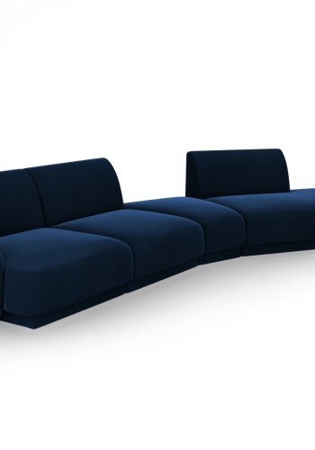 MICADONI  Velvet Right Modular Sofa, 
