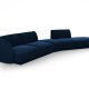 MICADONI  Velvet Right Modular Sofa, 