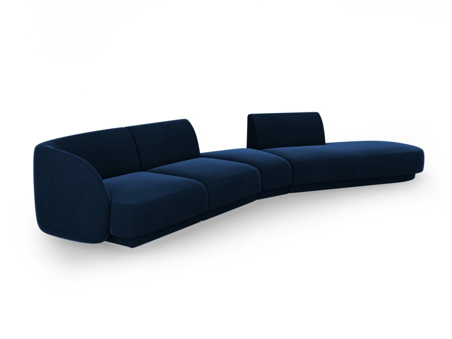 MICADONI  Velvet Right Modular Sofa, 