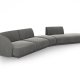MICADONI  Velvet Right Modular Sofa, 