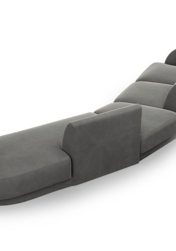 MICADONI  Velvet Right Modular Sofa, 