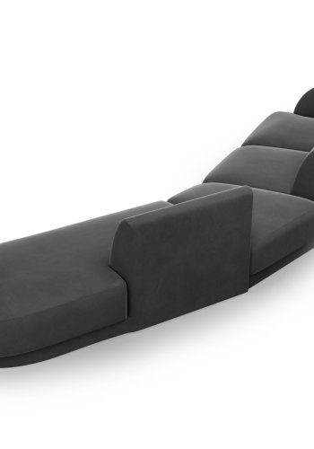 MICADONI  Velvet Right Modular Sofa, 