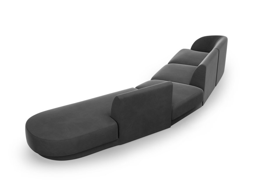 MICADONI  Velvet Right Modular Sofa, 