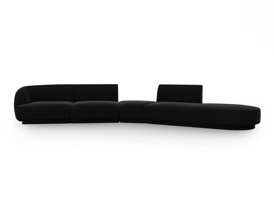MICADONI  Velvet Right Modular Sofa, 