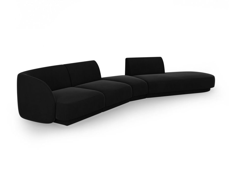 MICADONI  Velvet Right Modular Sofa, 