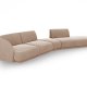 MICADONI  Velvet Right Modular Sofa, 
