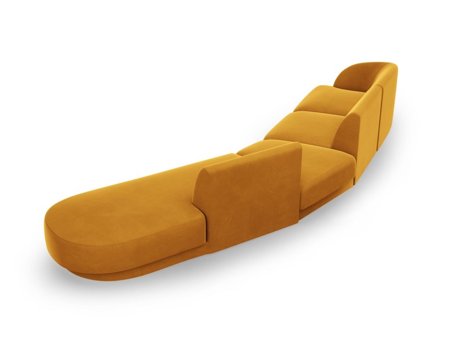 MICADONI  Velvet Right Modular Sofa, 