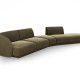 MICADONI  Velvet Right Modular Sofa, 