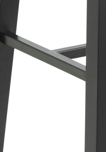 ACT NORDIC Chara rektangulr barbord, Top vild eg olieret egefiner, Stel mat sort NC lak egefiner med fodsttte og planker, 117x58x105 cm